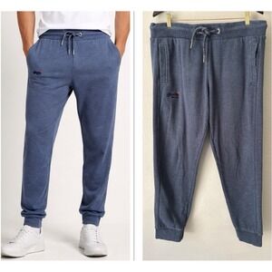 The Superdry Orange Label Slim Fit Blue Joggers Sweatpants Size 2XL Athleisure